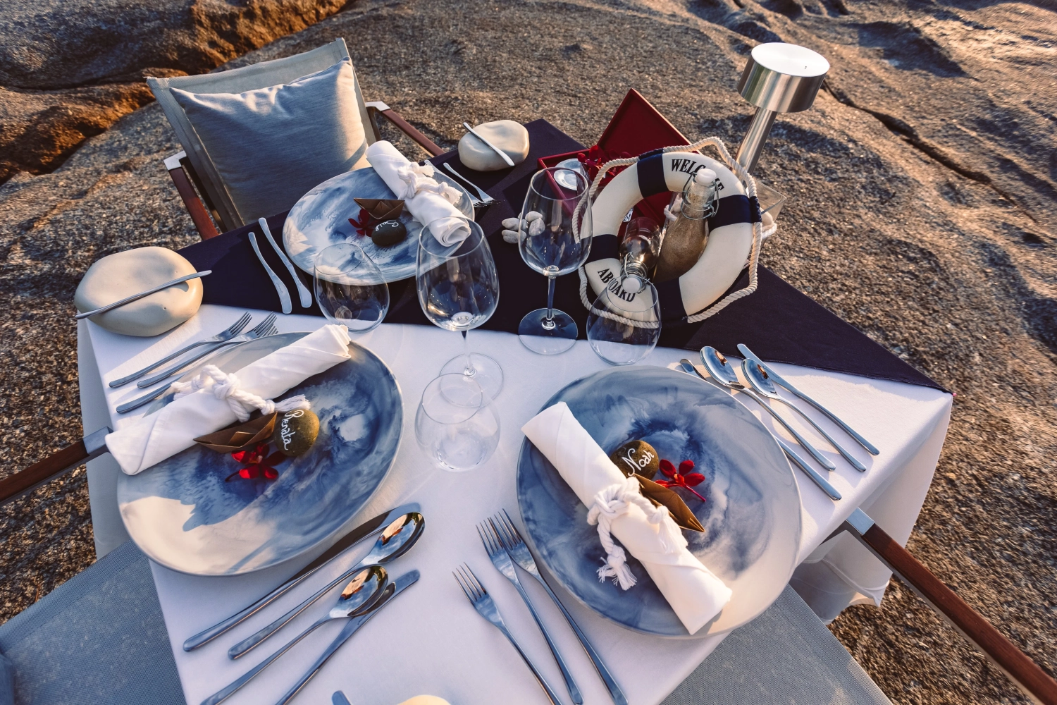 Dining on the rocks